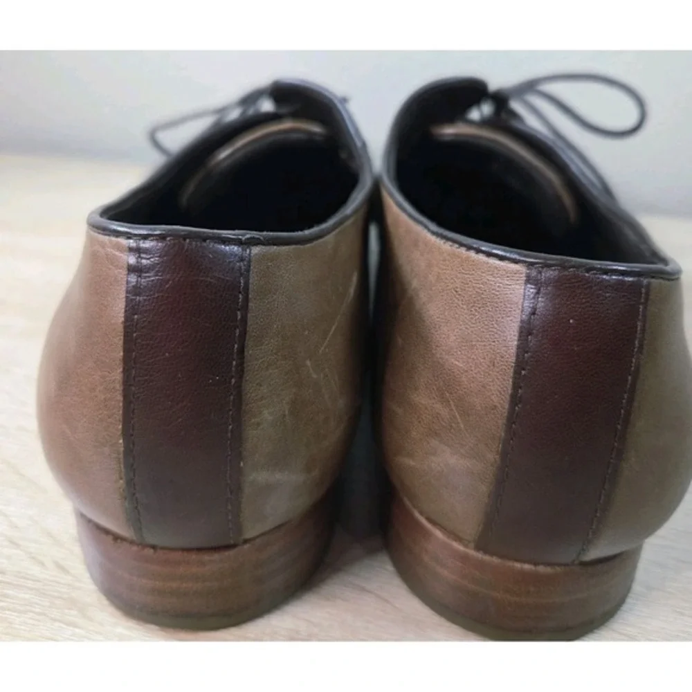 1883 by Wolverine Leather‎ Oxford Shoes Brown Cap Toe Lace Up Size 10